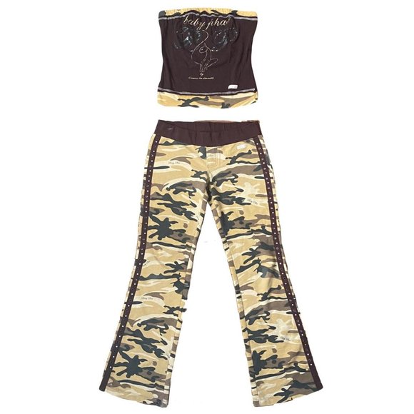 Baby Phat Pants & Jumpsuits Y2k Camo Sweat Set Poshmark